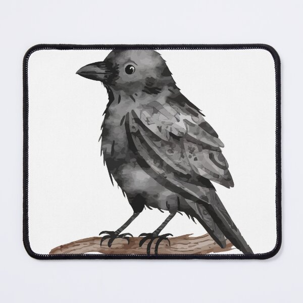 Item preview, Crow with Mystical Symbols designed and sold by vallenrus.