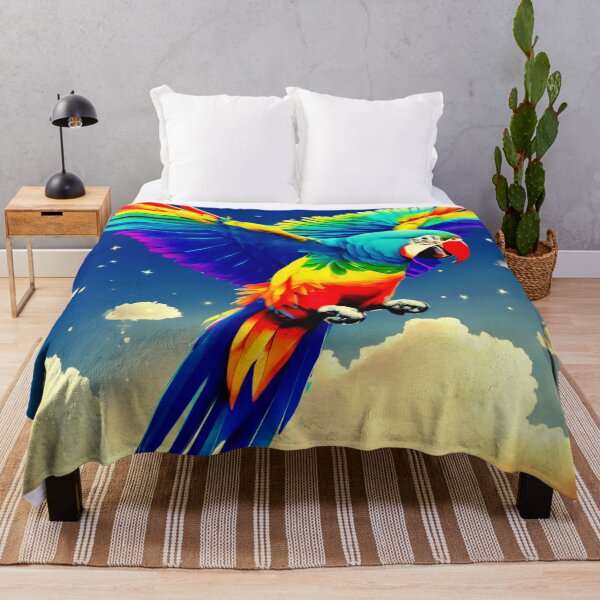 Item preview, Colorful Parrot in the Clouds designed and sold by Zofia Sosnecka.