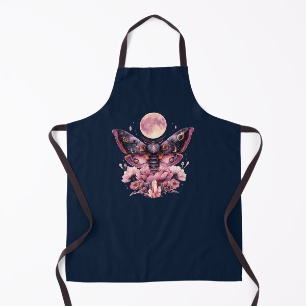 Item preview, Celestial and mystical pink and purple lunar moth designed and sold by FatBirdie.