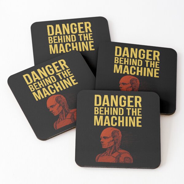 Item preview, Danger Behind The Machine: AI Awareness Art designed and sold by NaphDesigns.