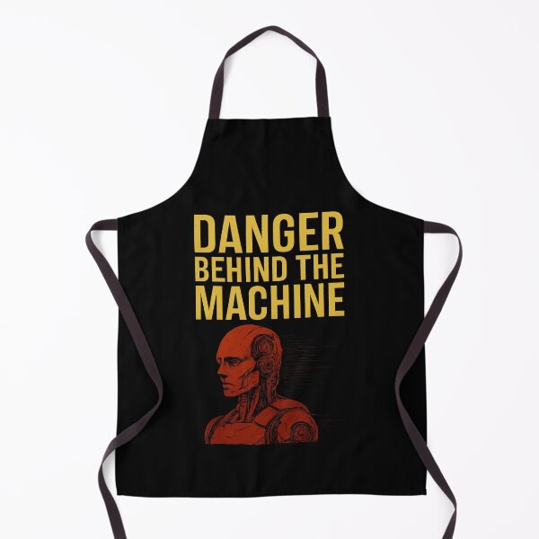 Item preview, Danger Behind The Machine: AI Awareness Art designed and sold by NaphDesigns.
