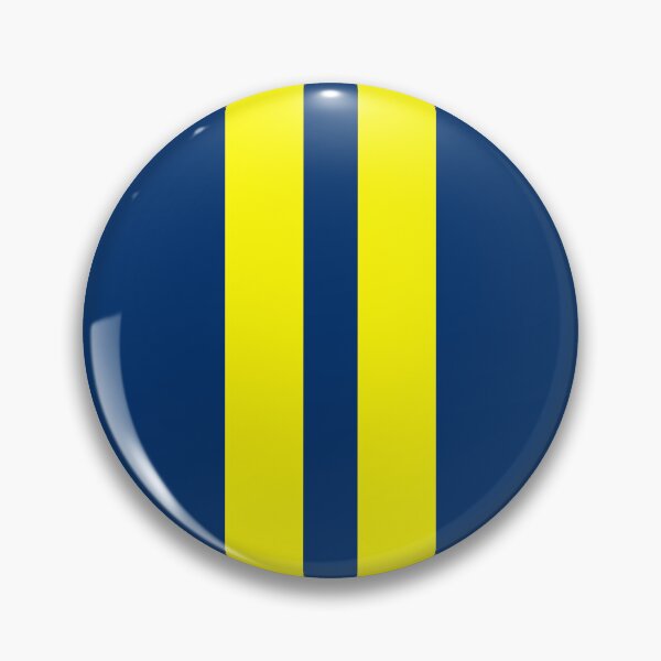 Item preview, Dual Racing Stripes - Large Gap (Yellow - Guardsmans Blue Background) designed and sold by Racing Stripes Only.