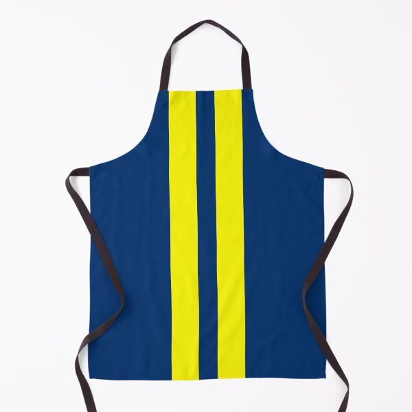 Item preview, Dual Racing Stripes - Large Gap (Yellow - Guardsmans Blue Background) designed and sold by Racing Stripes Only.