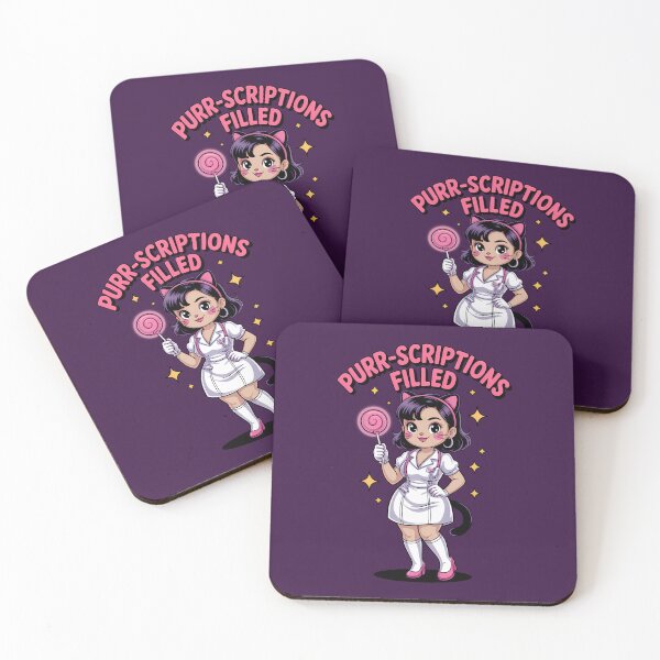 Item preview, Purr-scriptions Filled | Cute Nurse Catgirl Cosplay Halloween Design designed and sold by Zeltagold8.