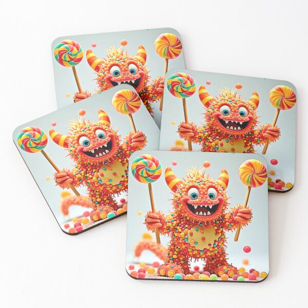 Item preview, Happy Monster Candy Delight Design designed and sold by Health And Fitness Posts e-Store.