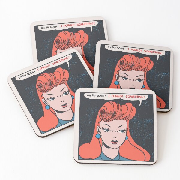 Item preview, Oh My Gosh • I Forgot Something • Retro Red Head Pop Art Comic Graphic designed and sold by wmxdesign.