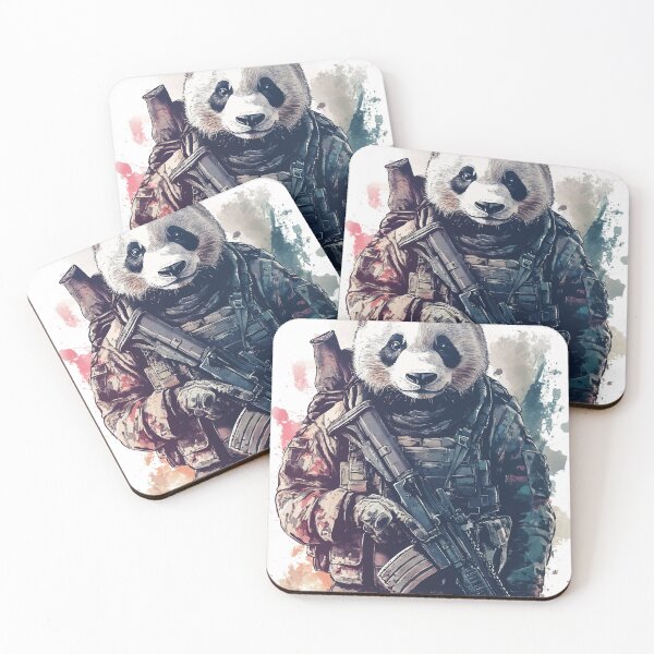 Item preview, Tactical Panda Warrior Art - Military Combat Panda Design designed and sold by noolook.