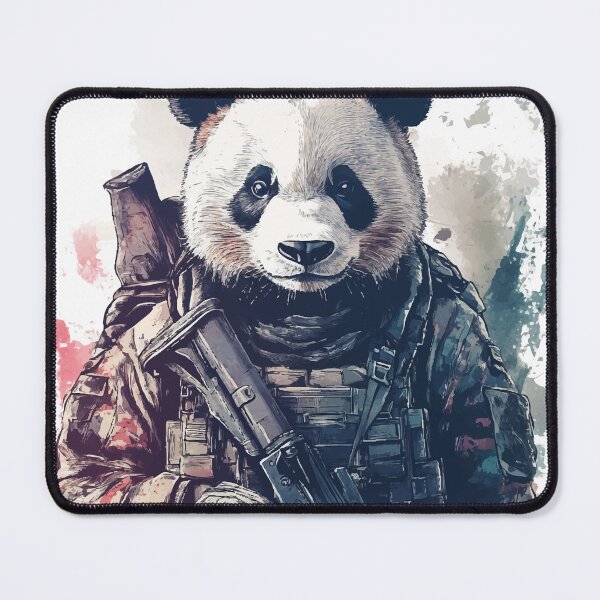 Item preview, Tactical Panda Warrior Art - Military Combat Panda Design designed and sold by noolook.