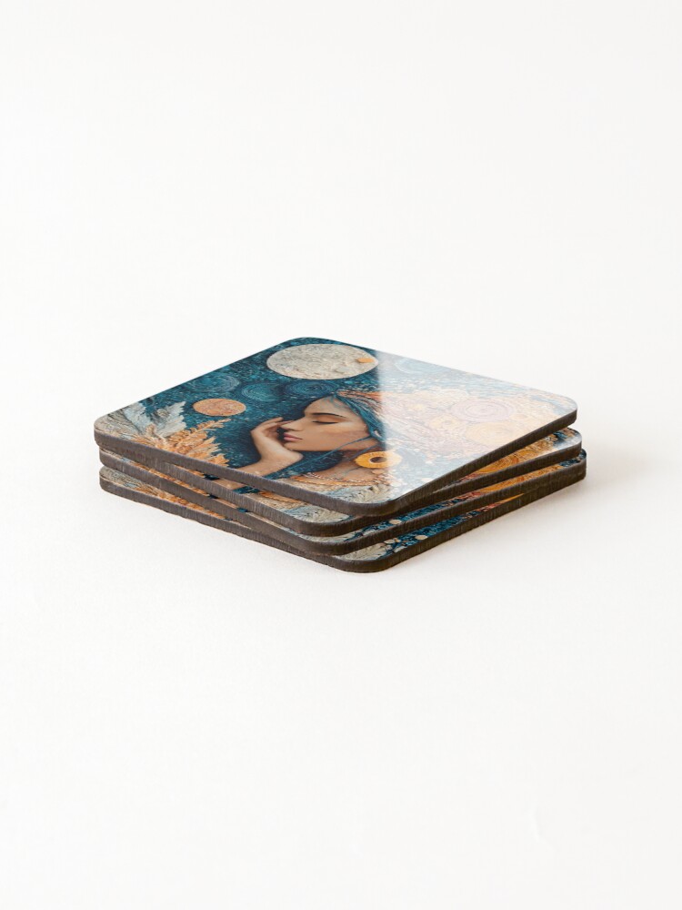 Thumbnail 4 of 5, Coasters (Set of 4), Colorful serenity designed and sold by Raphaelle83.
