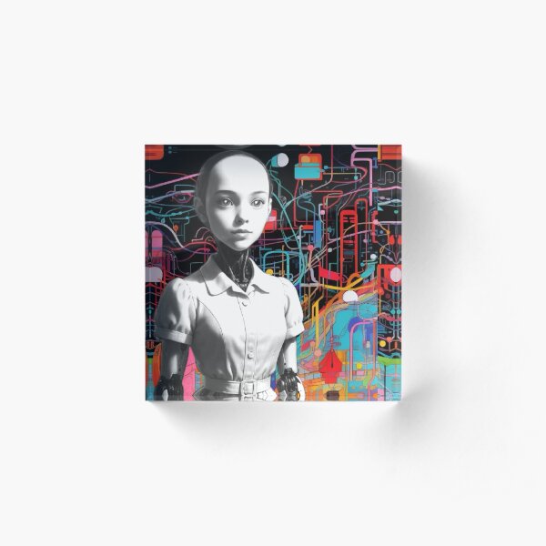 Ableteen Robot Servant Book of Immersion Strata 1 Acrylic Block