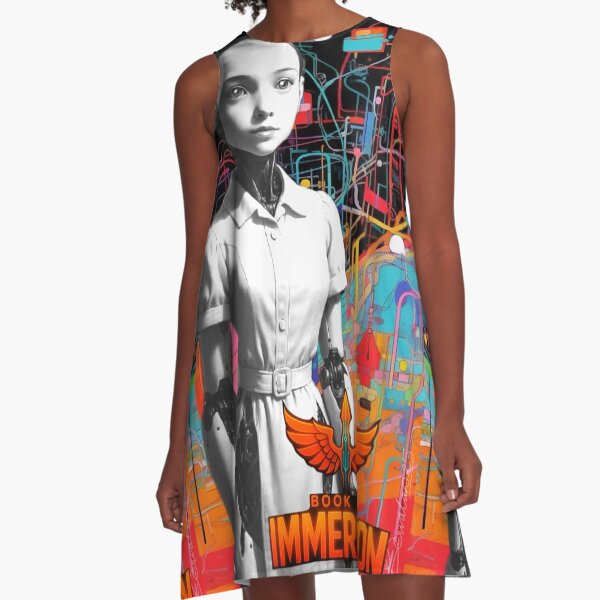 Ableteen Robot Servant Book of Immersion Strata 1 A-Line Dress