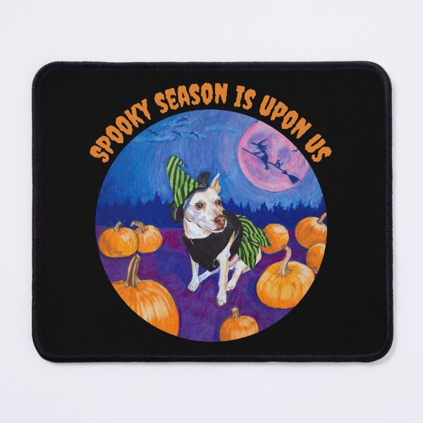 Item preview, Spooky Season Is Upon Us (Halloween Chihuahua) designed and sold by scribblesbyelr.