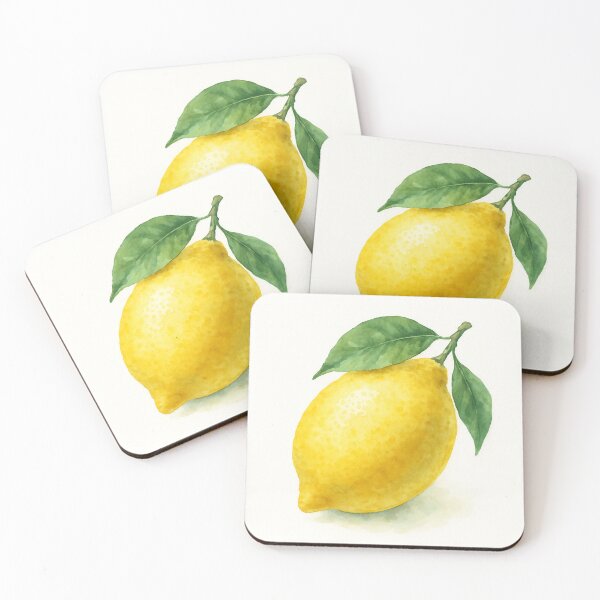 Item preview, Watercolor Lemon Illustration – Fresh Citrus Watercolor Decor designed and sold by SVT Abstract.