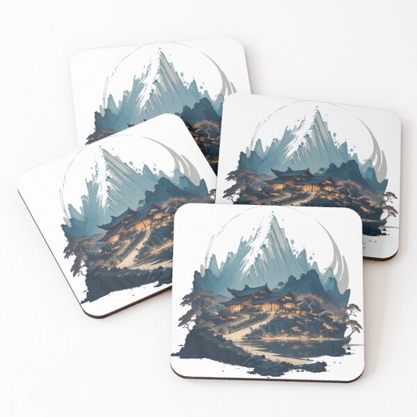 Item preview, Fuji Overlooking a Peaceful Japanese Village designed and sold by rvholcomb.
