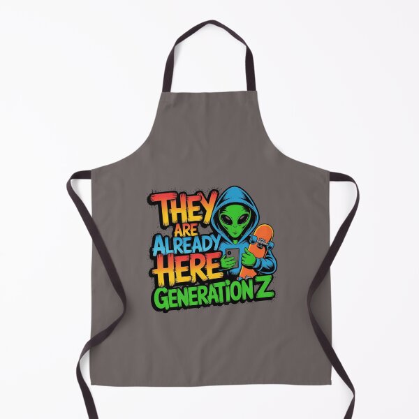 Item preview, "They Are Already Here – Generation Z Alien Art""" designed and sold by HolisticFurArt.