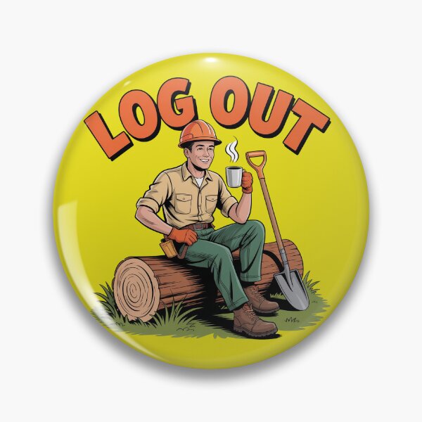 Item preview, " Log Out - Funny Toolbox and Coffee  Break" designed and sold by HolisticFurArt.