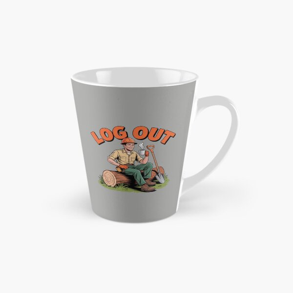 Item preview, " Log Out - Funny Toolbox and Coffee  Break" designed and sold by HolisticFurArt.