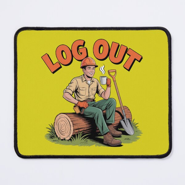 Item preview, " Log Out - Funny Toolbox and Coffee Break" designed and sold by HolisticFurArt.