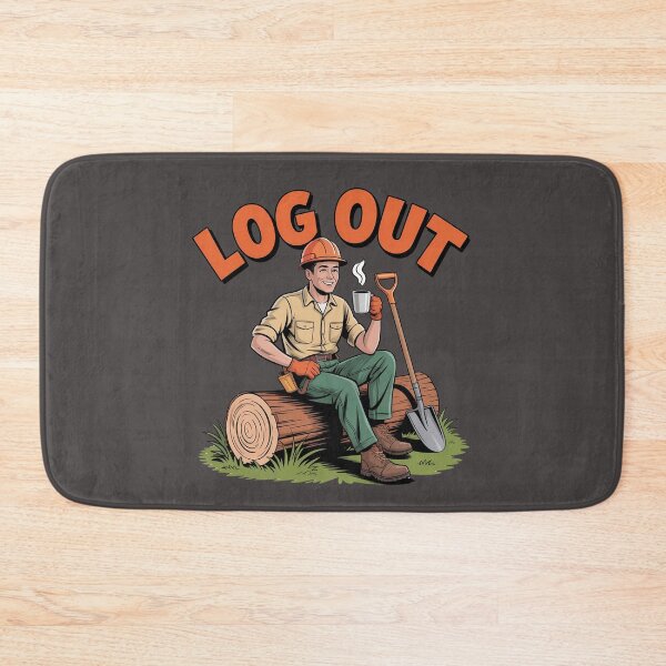 Item preview, " Log Out - Funny Toolbox and Coffee  Break" designed and sold by HolisticFurArt.