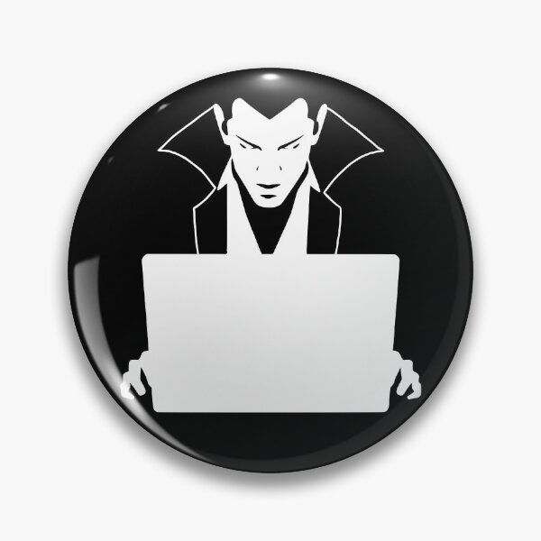 Item preview, Vampire Hacker minimalist silhouette designed and sold by DevDreamDesign.