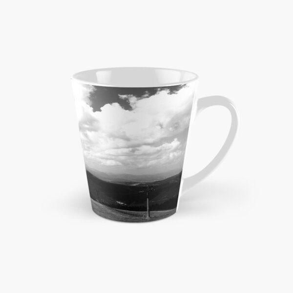 Item preview, View from Frontignano di Ussita with clouds, peaks, ridges, chairlifts designed and sold by Kristina Drozd.