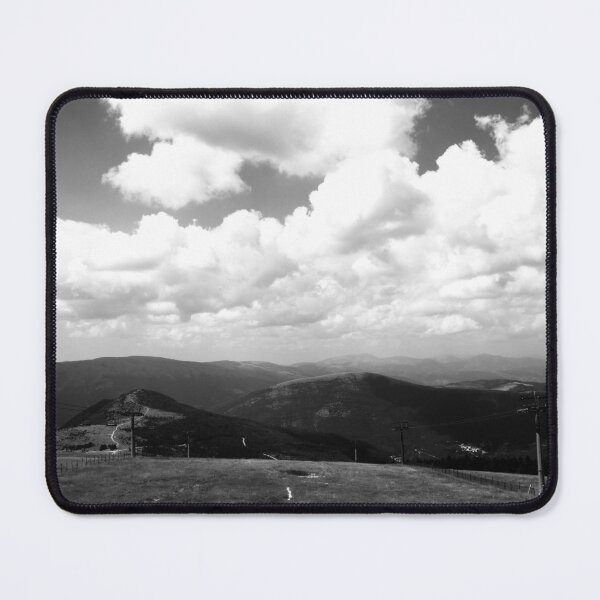 Item preview, View from Frontignano di Ussita with clouds, peaks, ridges, chairlifts designed and sold by Kristina Drozd.