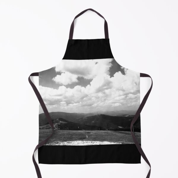 Item preview, View from Frontignano di Ussita with clouds, peaks, ridges, chairlifts designed and sold by Kristina Drozd.