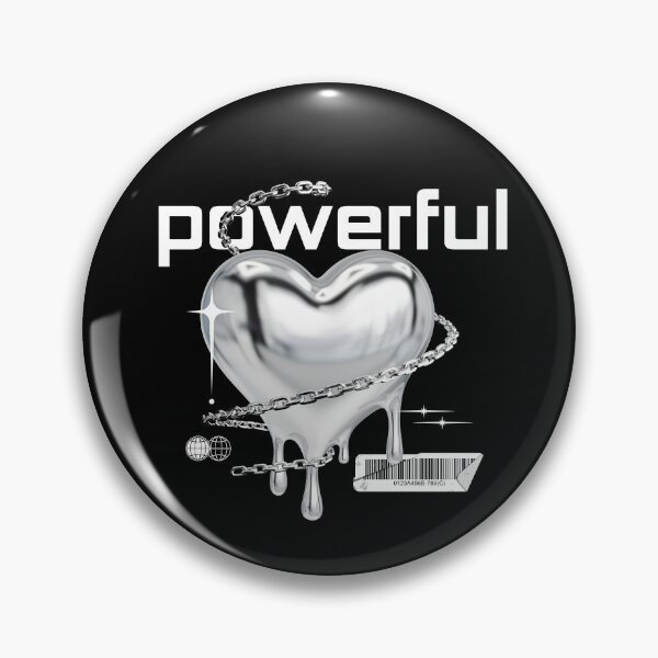 Item preview, Powerful Chrome Heart – Metallic Melting Heart with Chains & Barcode Aesthetic designed and sold by Origin-of-heart.