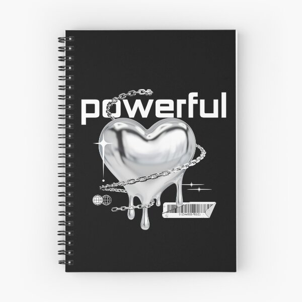Item preview, Powerful Chrome Heart – Metallic Melting Heart with Chains & Barcode Aesthetic designed and sold by Origin-of-heart.