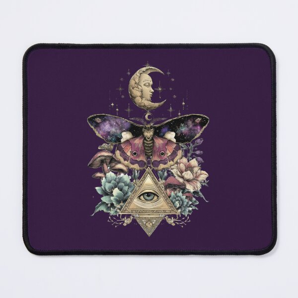 Item preview, Celestial and mystical pink and purple lunar moth designed and sold by FatBirdie.