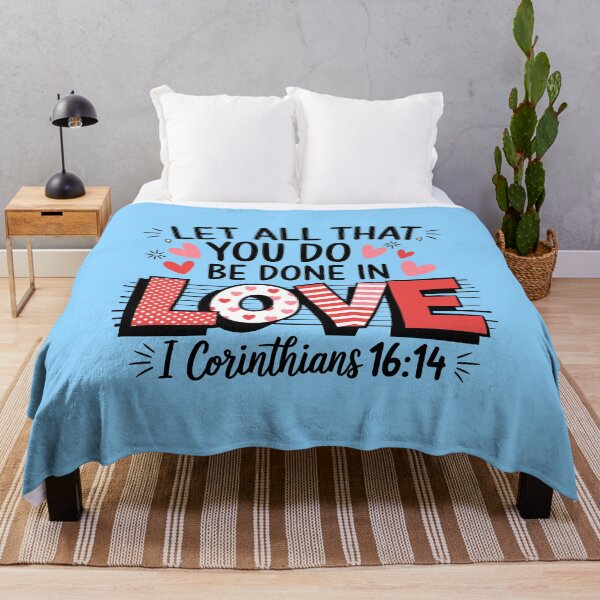 Item preview, Let All That You Do Be Done in Love – 1 Corinthians 16:14 | Christian Scripture Quote | Inspirational Bible Verse Design designed and sold by Hope & Light Designs.