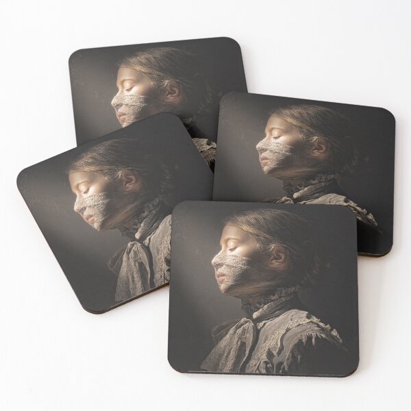 Item preview, Victorian Woman With Lace Veil in Golden Light designed and sold by Shannon Hilson.