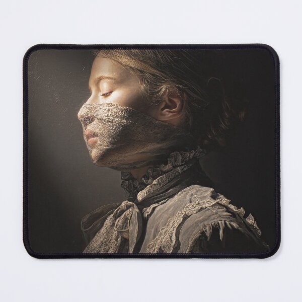 Item preview, Victorian Woman With Lace Veil in Golden Light designed and sold by Shannon Hilson.