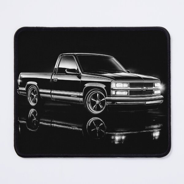 Item preview, 1995 Chevy C1500 OBS – Classic Pickup Truck Art Print designed and sold by Stinky Lincy's Apparel Company.