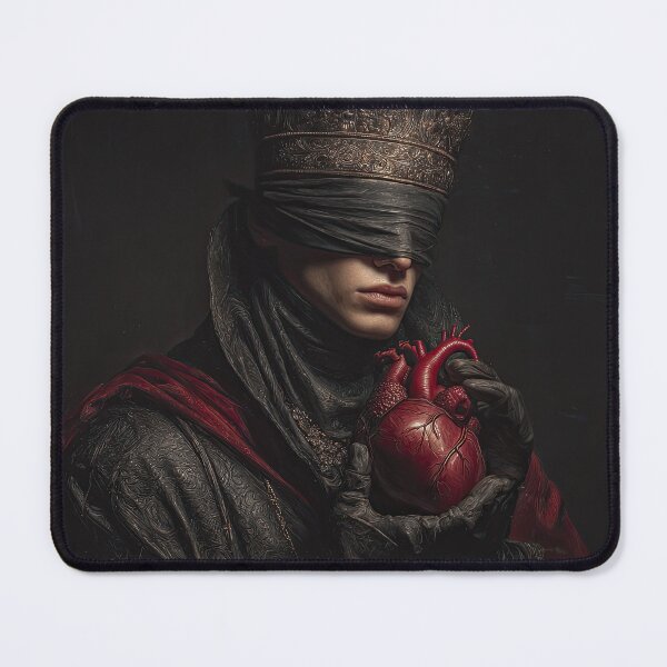 Item preview, Blindfolded King Holding a Heart in Darkness designed and sold by Shannon Hilson.