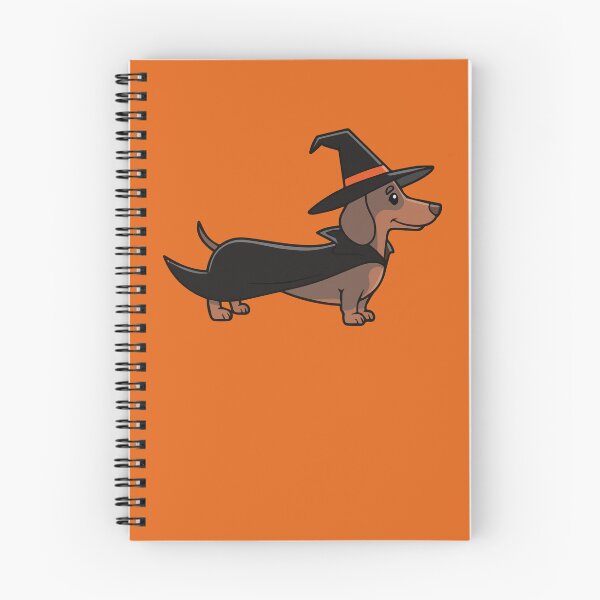 Item preview, Cute Halloween Dachshund in Witch Costume Spooky Wiener Dog Art designed and sold by FreshVibe Prints.