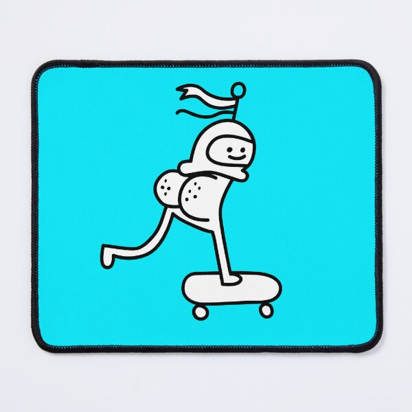 Item preview, Space Butt - Astronaut skating surreal cute designed and sold by Porky Roebuck.