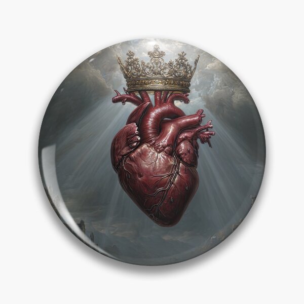 Item preview, Crowned Anatomical Heart in Radiant Light designed and sold by Shannon Hilson.