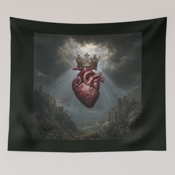 Item preview, Crowned Anatomical Heart in Radiant Light designed and sold by Shannon Hilson.