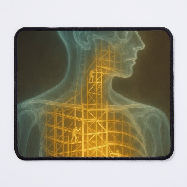 Item preview, Building Resilience – Surreal Human Anatomy Art on Healing, Strength & Inner Growth designed and sold by Surreal Mind Art .