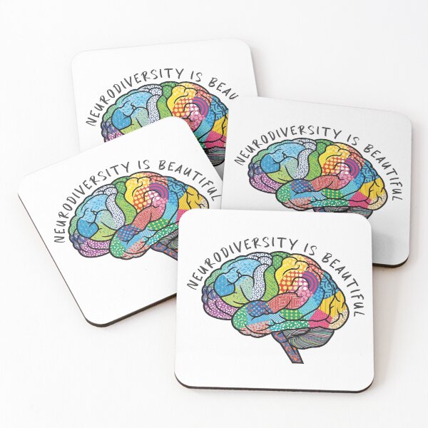 Item preview, Neurodiversity Is Beautiful Rainbow Brain – Autism, ADHD, Awareness Design designed and sold by Autism in Focus.