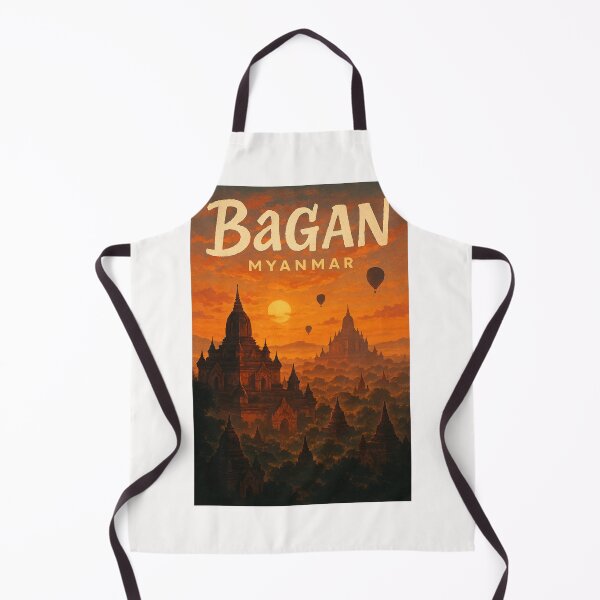 Item preview, Bagan Myanmar Pagodas and Sunset Balloons designed and sold by Places On Earth.