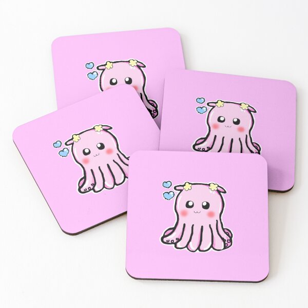 Item preview, Cute Kawaii Pink Octopus | Adorable Pastel Sea Creature Illustration  designed and sold by Worth Melting For.