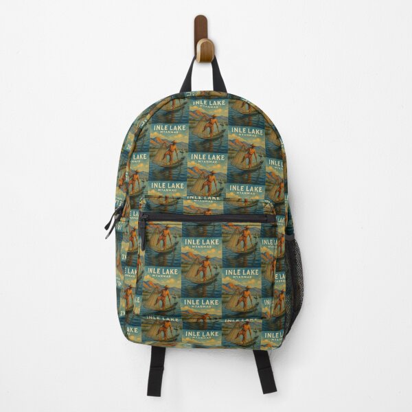 Item preview, Inle Lake Myanmar Fisherman and Mountains designed and sold by Places On Earth.