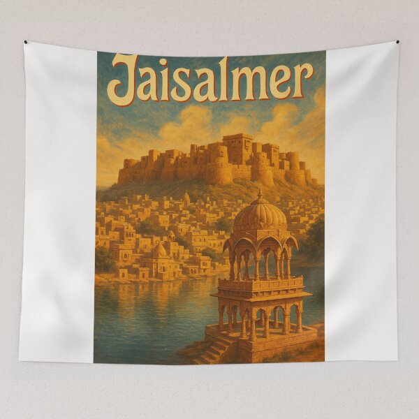 Item preview, Jaisalmer India Fort and Gadisar Lake Pavilion designed and sold by Places On Earth.