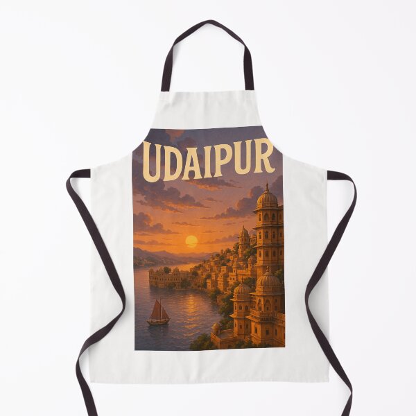 Item preview, Udaipur India Lake Pichola and Cityscape at Sunset designed and sold by Places On Earth.