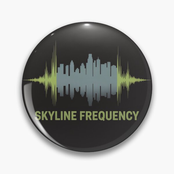 Item preview, "City Beats – Skyline Soundwave Art" designed and sold by HolisticFurArt.