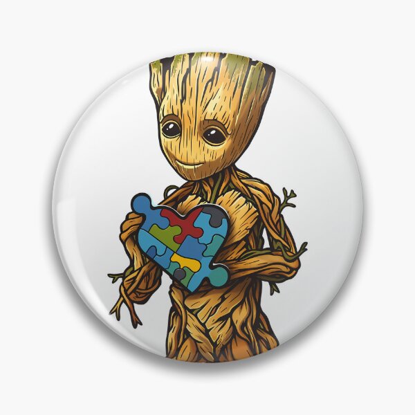 Item preview, Groot in the puzzle heart designed and sold by plaisirdoffrir.
