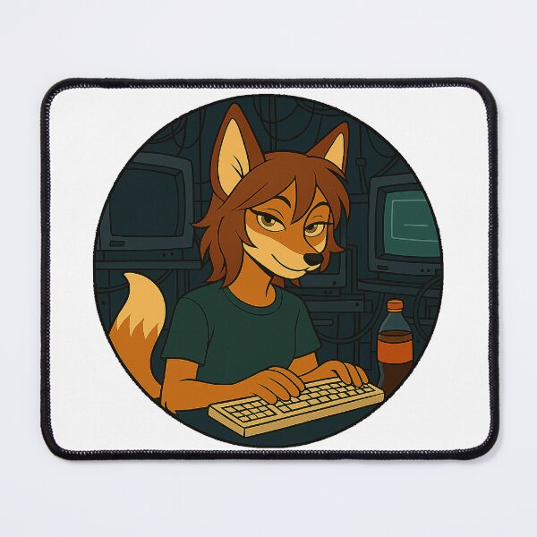 Item preview, Lan Party Fox – Retro Gamer Furry Vibes designed and sold by CaliLuminos.
