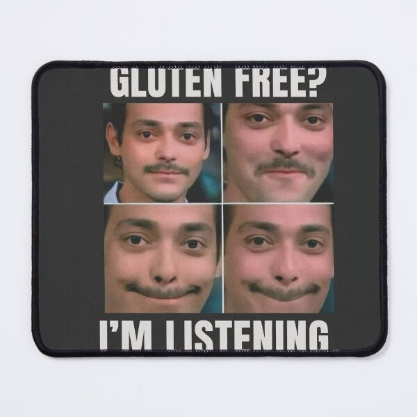 Item preview, Gluten Free Meme Face Reaction designed and sold by Zero-Crumb-Zone.